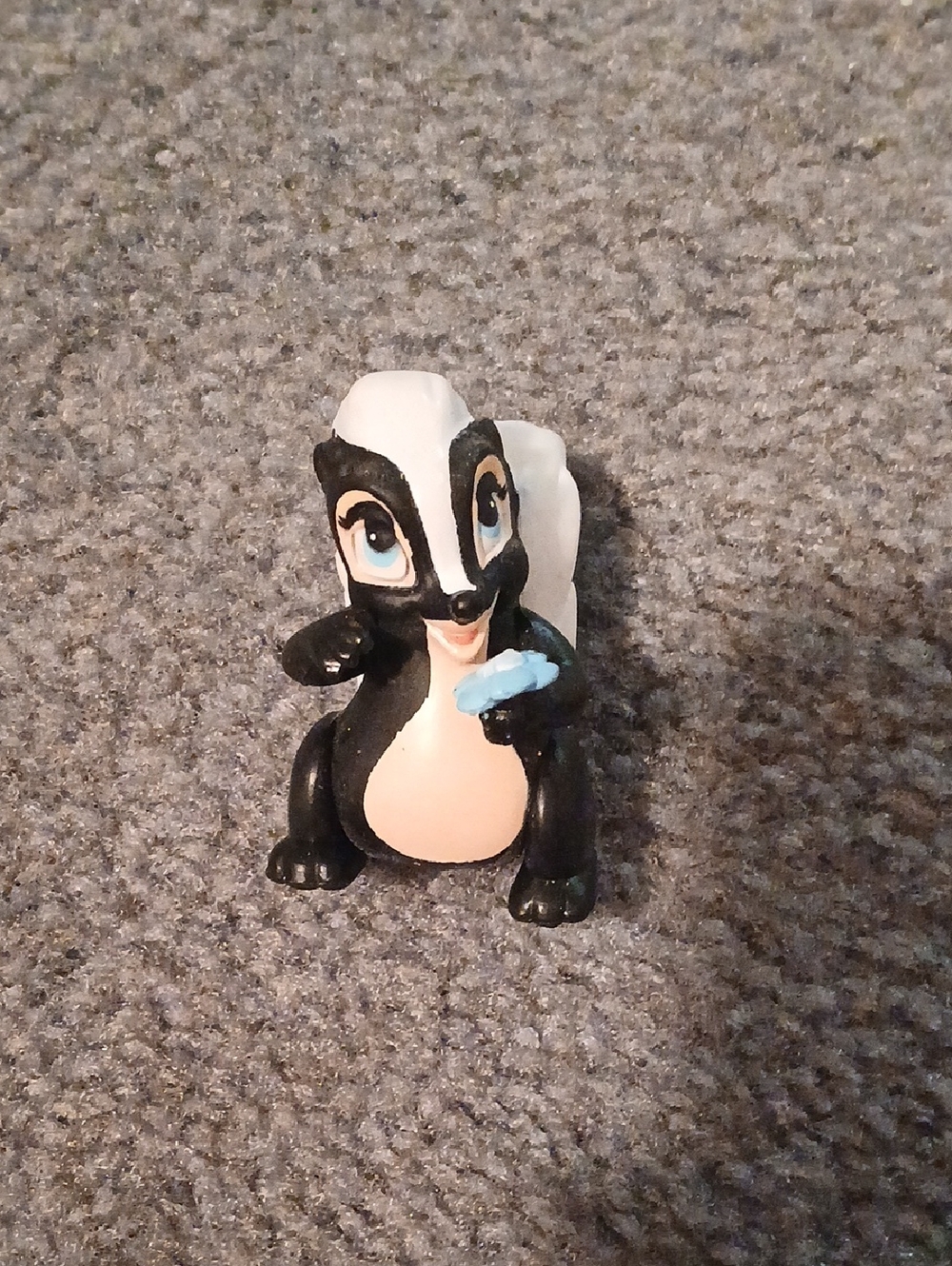Black and White Skunk Small Pet Figurine - Cute Collectible